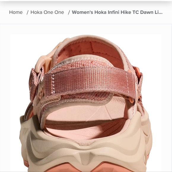 Hoka Infini Hike TC Womens Dawn Light/Vanilla New - Picture 6 of 8